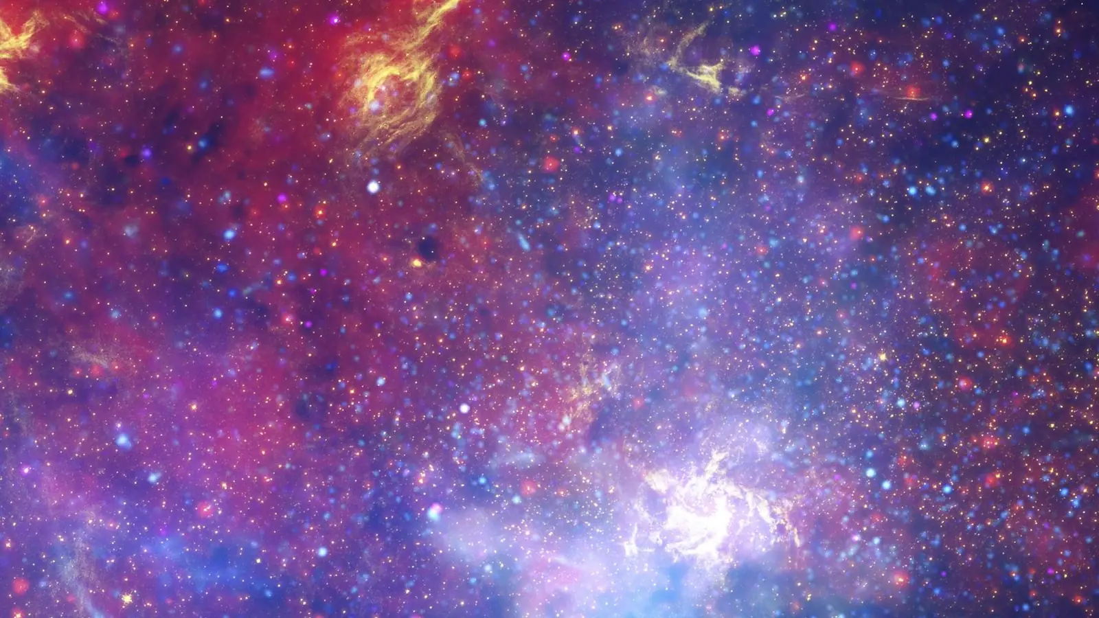 Centre de la Voie lactée (Hubble, Spitzer, Chandra)