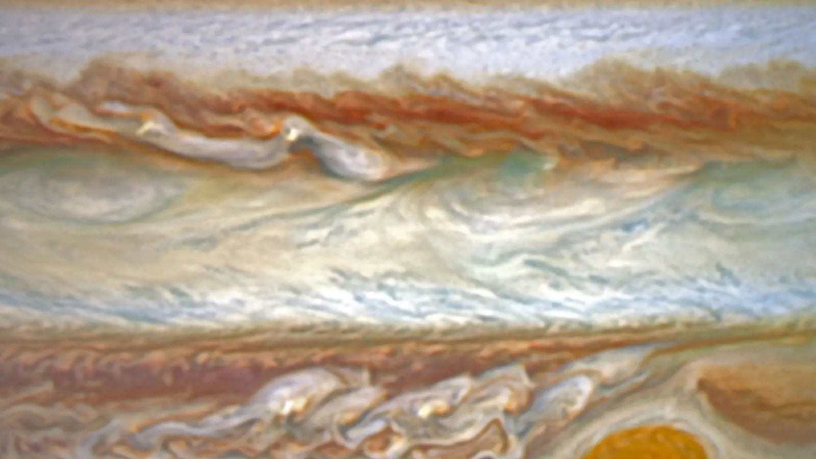 Jupiter et son aurore polaire (Hubble)